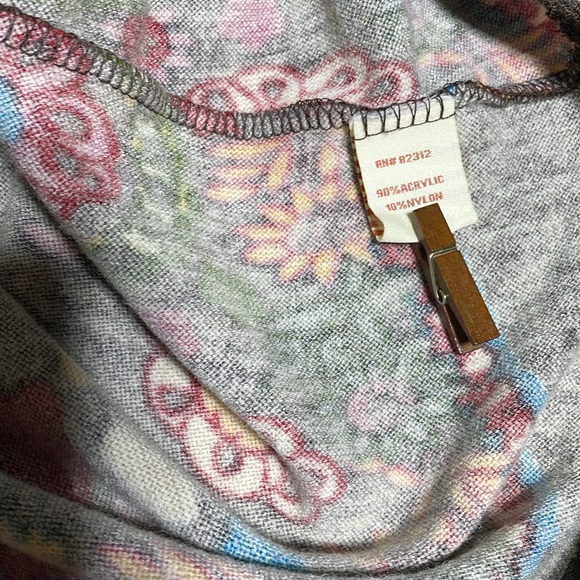 ARYEH Boho Hip Fanciful Long Flare Sleeved Colorful Sweater dress -M- #0029 - Picture 10 of 13